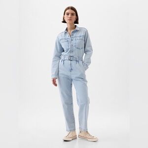 Belted Denim Jumpsuit - NWT